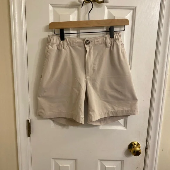 CHUBBIES 6” EVERYWEAR SHORTS MENS SMALL TAN DRAWSTRING EVERYDAY CASUAL SHORT EUC - Picture 5 of 15